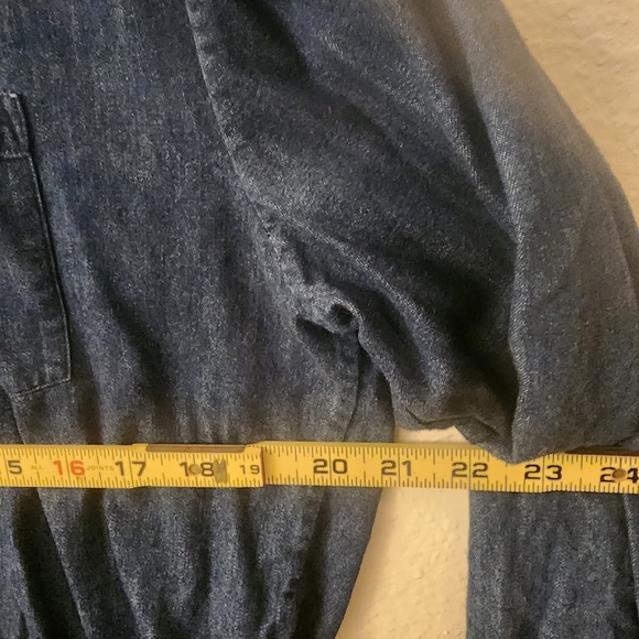 Bonobos Slim Fit 100% Cotton Navy Casual Snap Button-down Shirt Womens Large - Picture 8 of 9